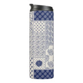 Bouteilles Isothermes motif de patchwork Abstrait transparent et délicat (Tourné sur la droite)