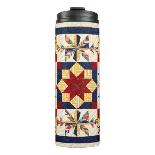 Bouteilles Isothermes Motif de patchwork coloré - Amoureux de patchwork