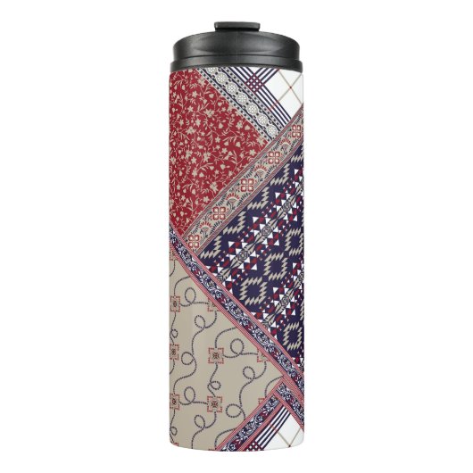 Bouteilles Isothermes Motif de patchwork sans faille sur patchwork de ma (Devant)