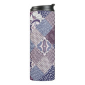 Bouteilles Isothermes Motif de patchwork sans soudure dessiné à la main. (Tourné sur la gauche)