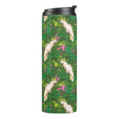Bouteilles Isothermes Motif de perroquets avec Feuilles de palme (Tourné sur la gauche)