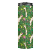 Bouteilles Isothermes Motif de perroquets avec Feuilles de palme (Dos)