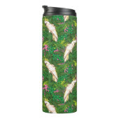 Bouteilles Isothermes Motif de perroquets avec Feuilles de palme (Tourné sur la droite)