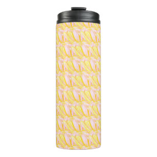 Bouteilles Isothermes Motif de pétale de fleur jaune beurre doux 