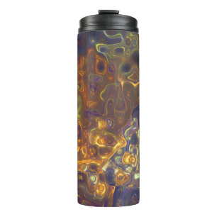 Bouteilles Isothermes Motif de pierre jaune violet de Tumbler thermique