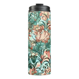 Bouteilles Isothermes Motif de pivoine tulipe crocus pastel de William M