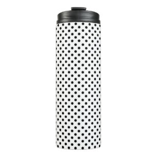 Bouteilles Isothermes Motif de point Polka noir blanc