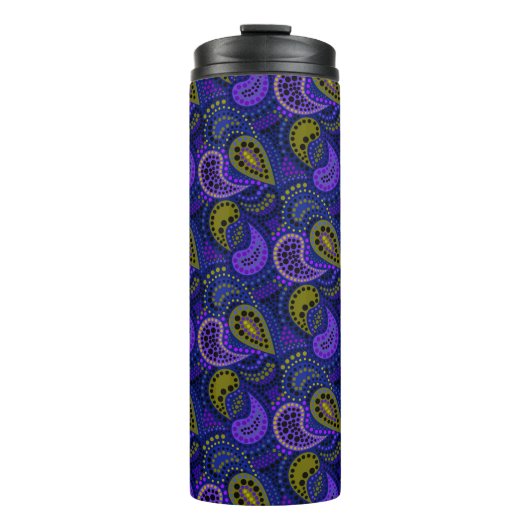 Bouteilles Isothermes Motif de pois abstrait de concombres turcs (Devant)