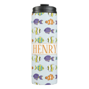 Bouteilles Isothermes Motif de poisson tropical Tumbler thermique