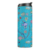 Bouteilles Isothermes Motif de poisson turquoise (Tourné sur la gauche)
