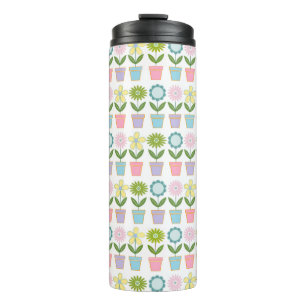 Bouteilles Isothermes Motif de pots de fleurs pastel mignons