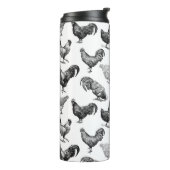 Bouteilles Isothermes Motif de poulet de la ferme Retro Country (Tourné sur la gauche)