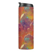 Bouteilles Isothermes Motif de répétition de nuage cosmique orange (Tourné sur la droite)