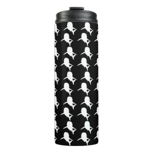 Bouteilles Isothermes Motif de requin-baleine noire et blanche Ombre