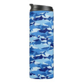 Bouteilles Isothermes Motif de requin bleu (Tourné sur la droite)