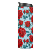 Bouteilles Isothermes Motif de roses rouges (Tourné sur la droite)