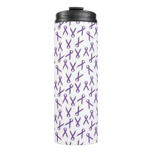 Bouteilles Isothermes Motif de rubans de sensibilisation aux violets épa (Devant)