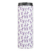 Bouteilles Isothermes Motif de rubans de sensibilisation aux violets épa (Dos)