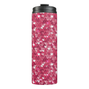 Bouteilles Isothermes Motif de séquence rose parties scintillant