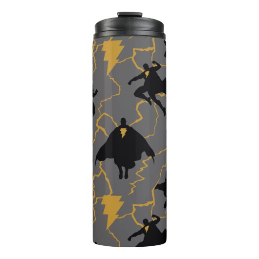 Bouteilles Isothermes Motif de silhouette Black Adam Lightning (Devant)