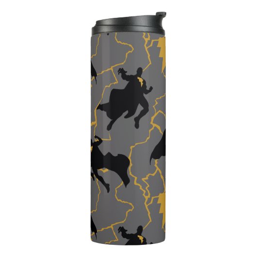 Bouteilles Isothermes Motif de silhouette Black Adam Lightning (Tourné sur la gauche)