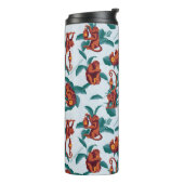 Bouteilles Isothermes Motif de singes joueurs du Lotus Blanc (Tourné sur la gauche)