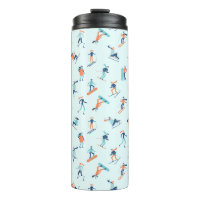 Motif de sports d'hiver