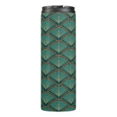 Bouteilles Isothermes Motif de style Art déco en vert turquoise (Dos)