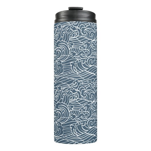 Bouteilles Isothermes Motif de style Wave japonais (Devant)