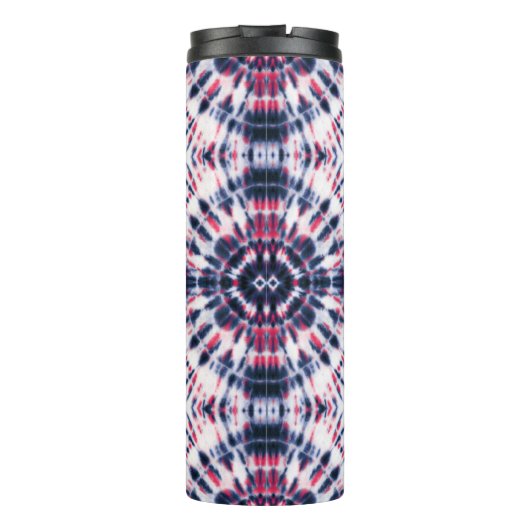 Bouteilles Isothermes Motif de teinture bleu et rouge (Dos)