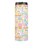 Bouteilles Isothermes Motif de texte Snoopy Pastel (Dos)