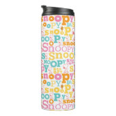 Bouteilles Isothermes Motif de texte Snoopy Pastel (Tourné sur la droite)