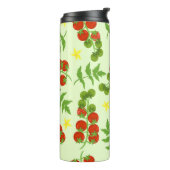 Bouteilles Isothermes Motif de tomate sans joint. Impression végétale. V (Tourné sur la gauche)