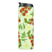 Bouteilles Isothermes Motif de tomate sans joint. Impression végétale. V (Tourné sur la droite)