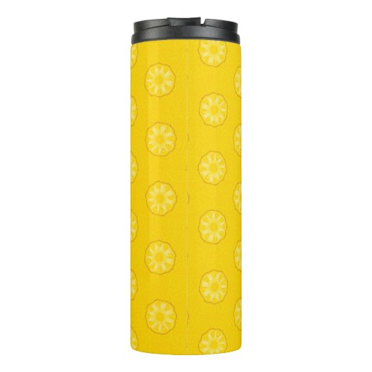 Bouteilles Isothermes Motif de tranches d'ananas jaune (Dos)