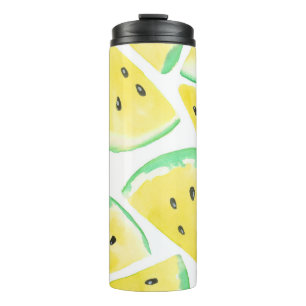Bouteilles Isothermes Motif de tranches de pastèque jaune