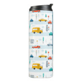 Bouteilles Isothermes Motif de véhicule routier migre (Tourné sur la gauche)