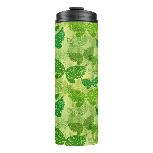 Bouteilles Isothermes Motif de vert de ressort (Devant)