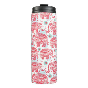 Bouteilles Isothermes Motif d'éléphant rouge