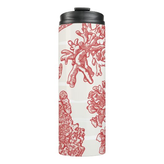 Bouteilles Isothermes Motif Delicate d'algues (Devant)