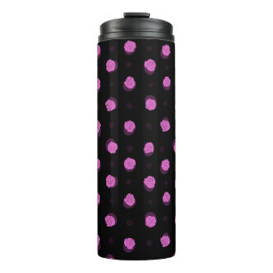 Bouteilles Isothermes motif d'encre transparent avec fleurs abstraites