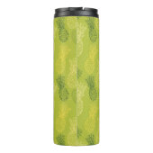 Bouteilles Isothermes Motif d'ensemble d'ananas sur le vert (Dos)