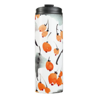 Bouteilles Isothermes Motif des baies d'aquarelle et de l'illustration f