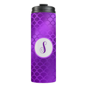 Bouteilles Isothermes Motif des échelles de sirène violet initiales pers