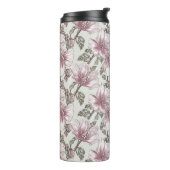 Bouteilles Isothermes Motif des fleurs d'hibiscus roses rousses (Tourné sur la gauche)