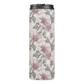 Bouteilles Isothermes Motif des fleurs d'hibiscus roses rousses (Dos)