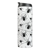 Bouteilles Isothermes Motif d'Halloween Black White araignées (Tourné sur la droite)
