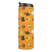 Bouteilles Isothermes Motif d'Halloween mignon avec arrière - plan orang (Tourné sur la droite)