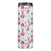 Bouteilles Isothermes Motif d'hexagone d'aquarelle (Dos)