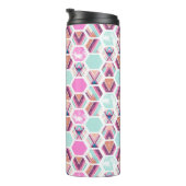 Bouteilles Isothermes Motif d'hexagone d'aquarelle (Tourné sur la droite)